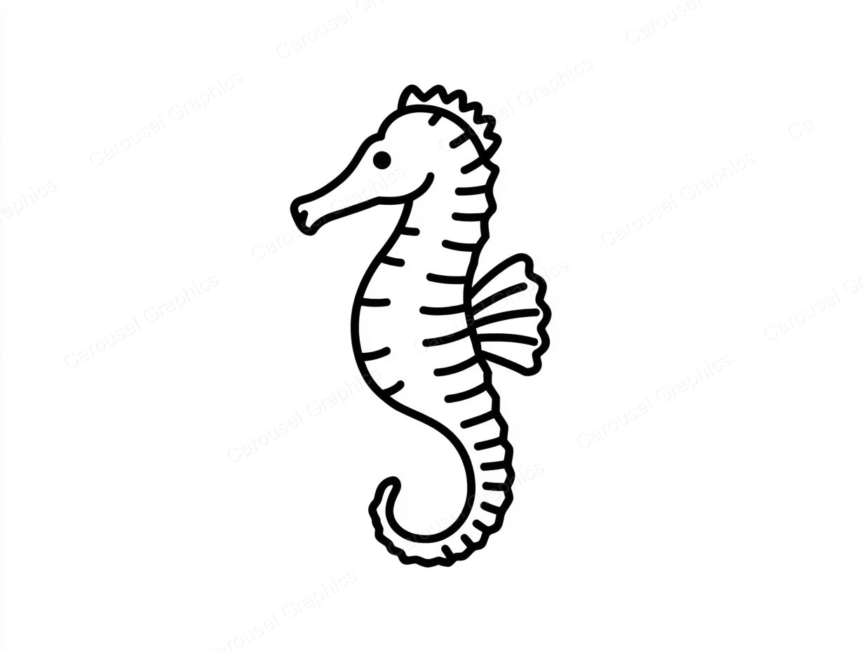 Seahorse Vector Graphic preview