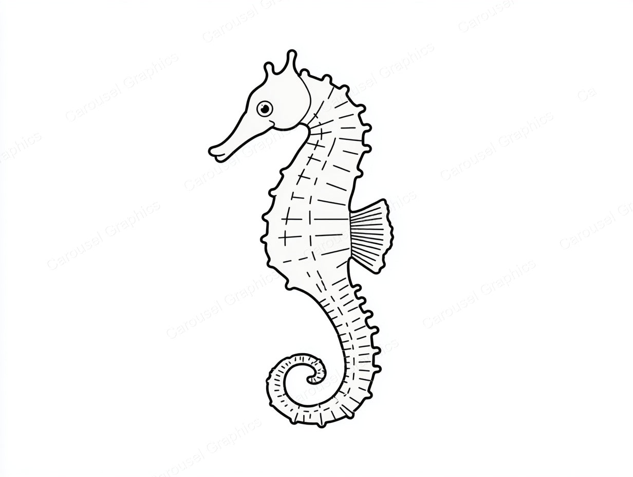 Seahorse Vector Graphic preview
