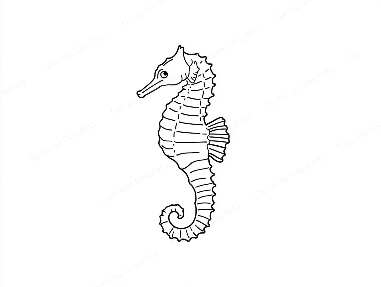 Seahorse Vector Graphic preview