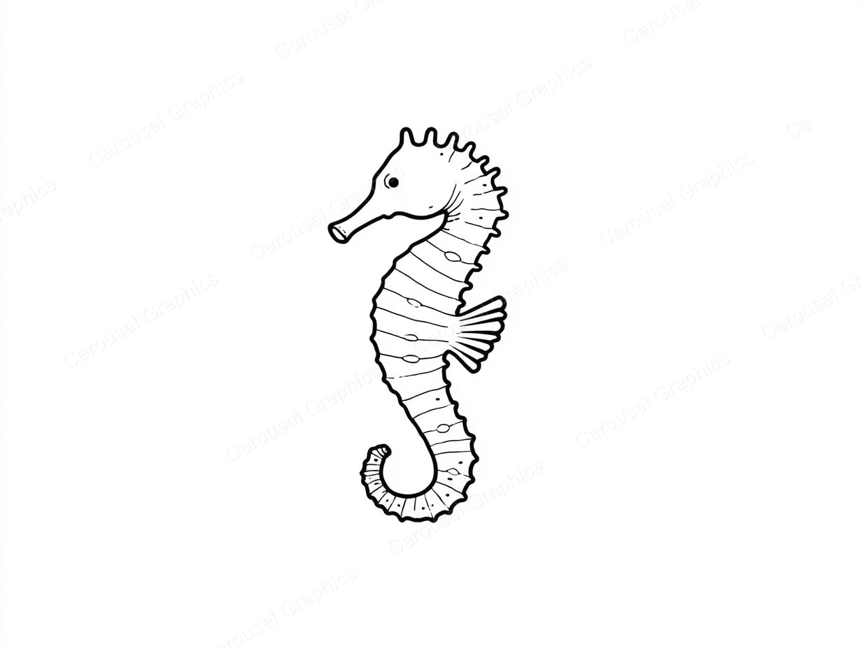 Seahorse Vector Graphic preview
