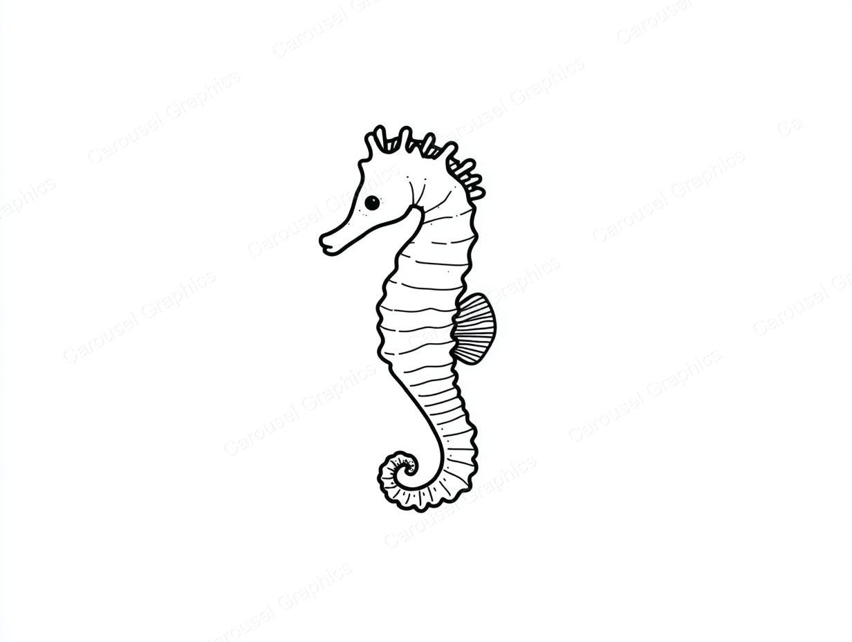 Seahorse Vector Graphic preview