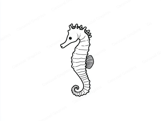 Seahorse Vector Graphic preview