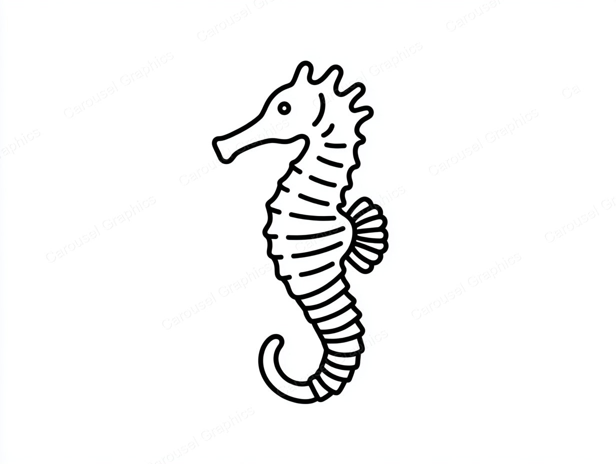 Seahorse Vector Graphic preview