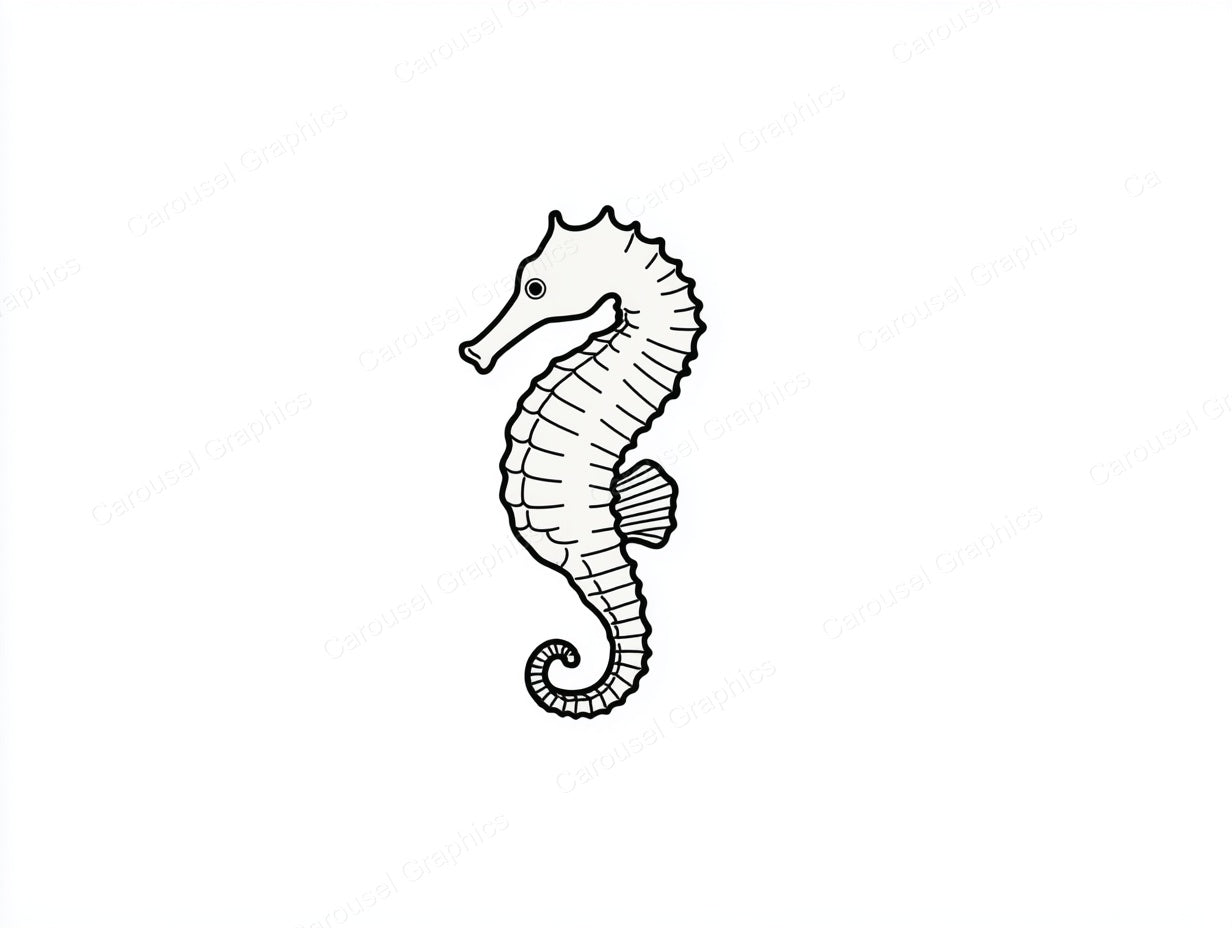 Seahorse Vector Graphic preview