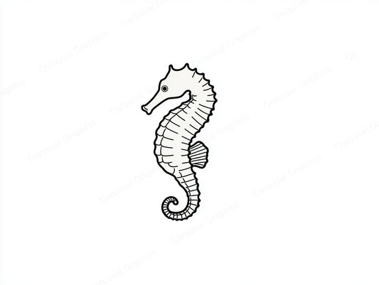 Seahorse Vector Graphic preview
