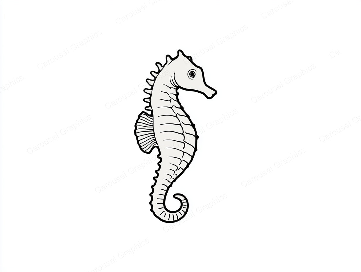 Seahorse Vector Graphic preview
