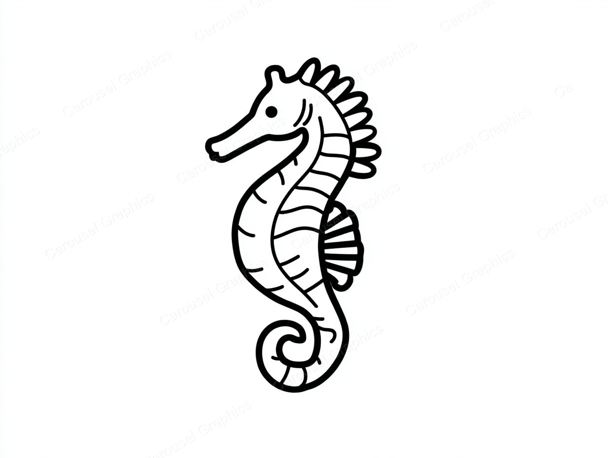 Seahorse Vector Graphic preview