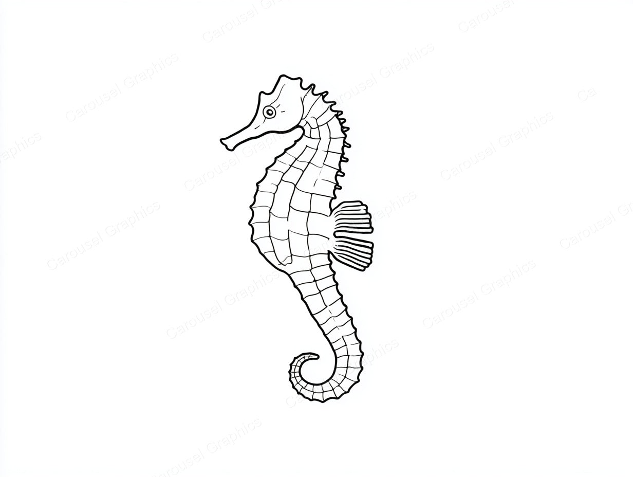 Seahorse Vector Graphic preview