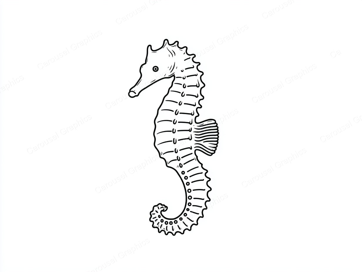 Seahorse Vector Graphic preview