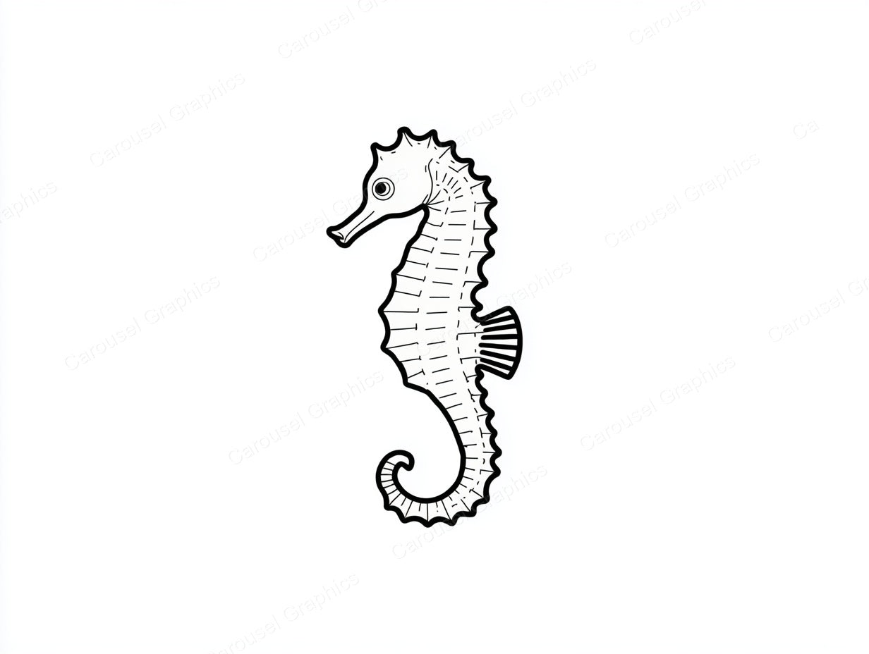 Seahorse Vector Graphic preview
