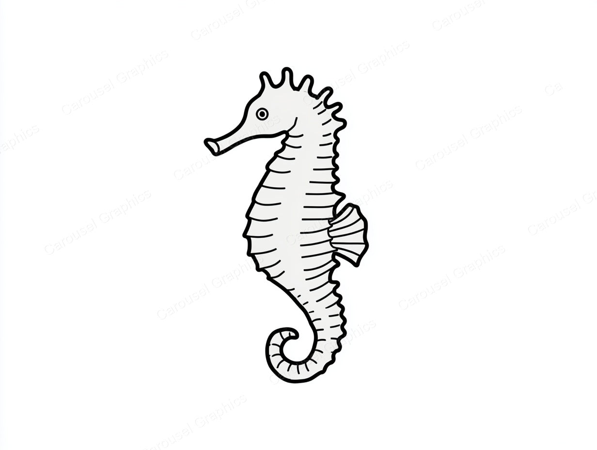 Seahorse Vector Graphic preview