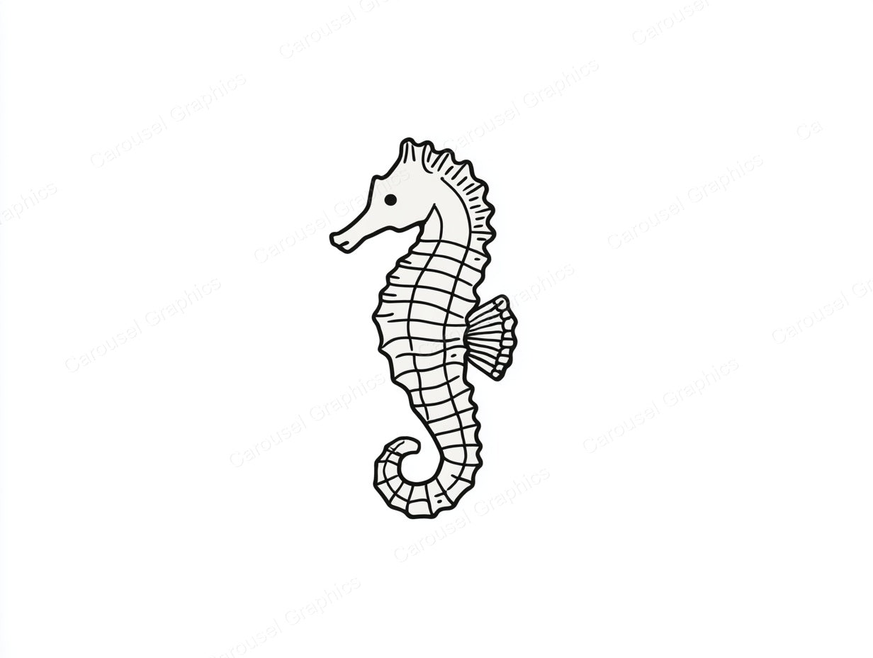 Seahorse Vector Graphic preview