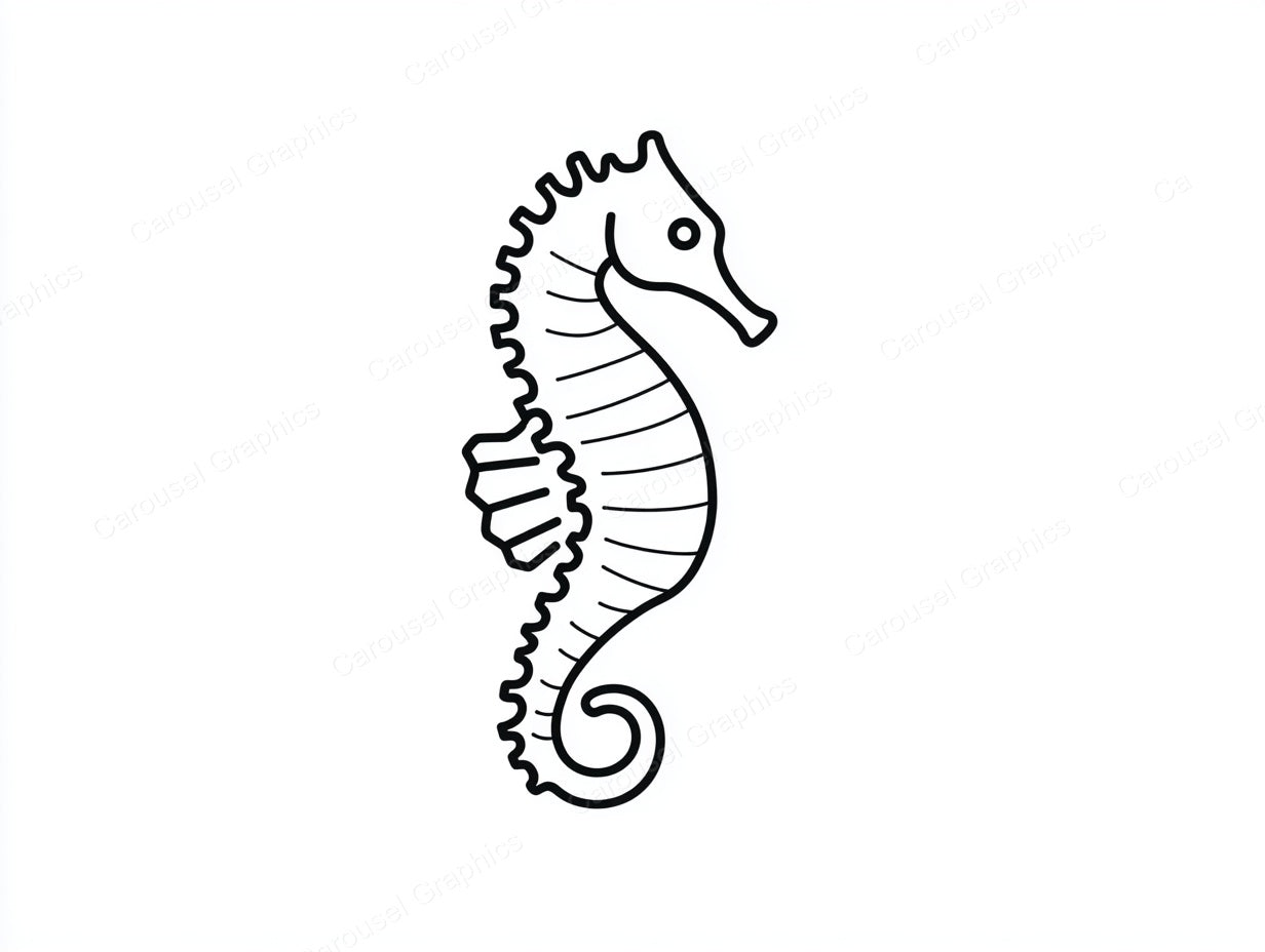 Seahorse Vector Graphic preview