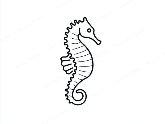 Seahorse Vector Graphic preview