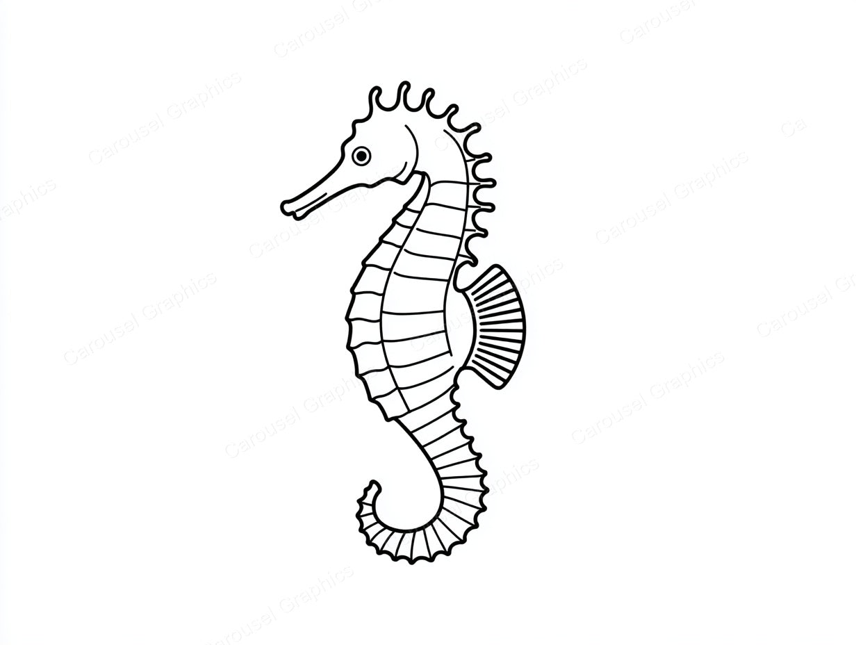 Seahorse Vector Graphic preview