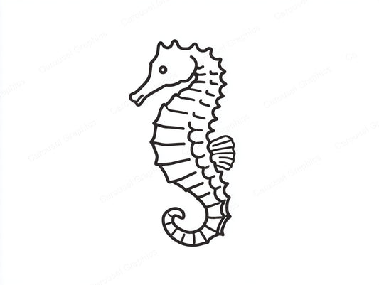 Seahorse Vector Graphic preview