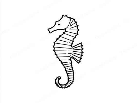 Seahorse Vector Graphic preview