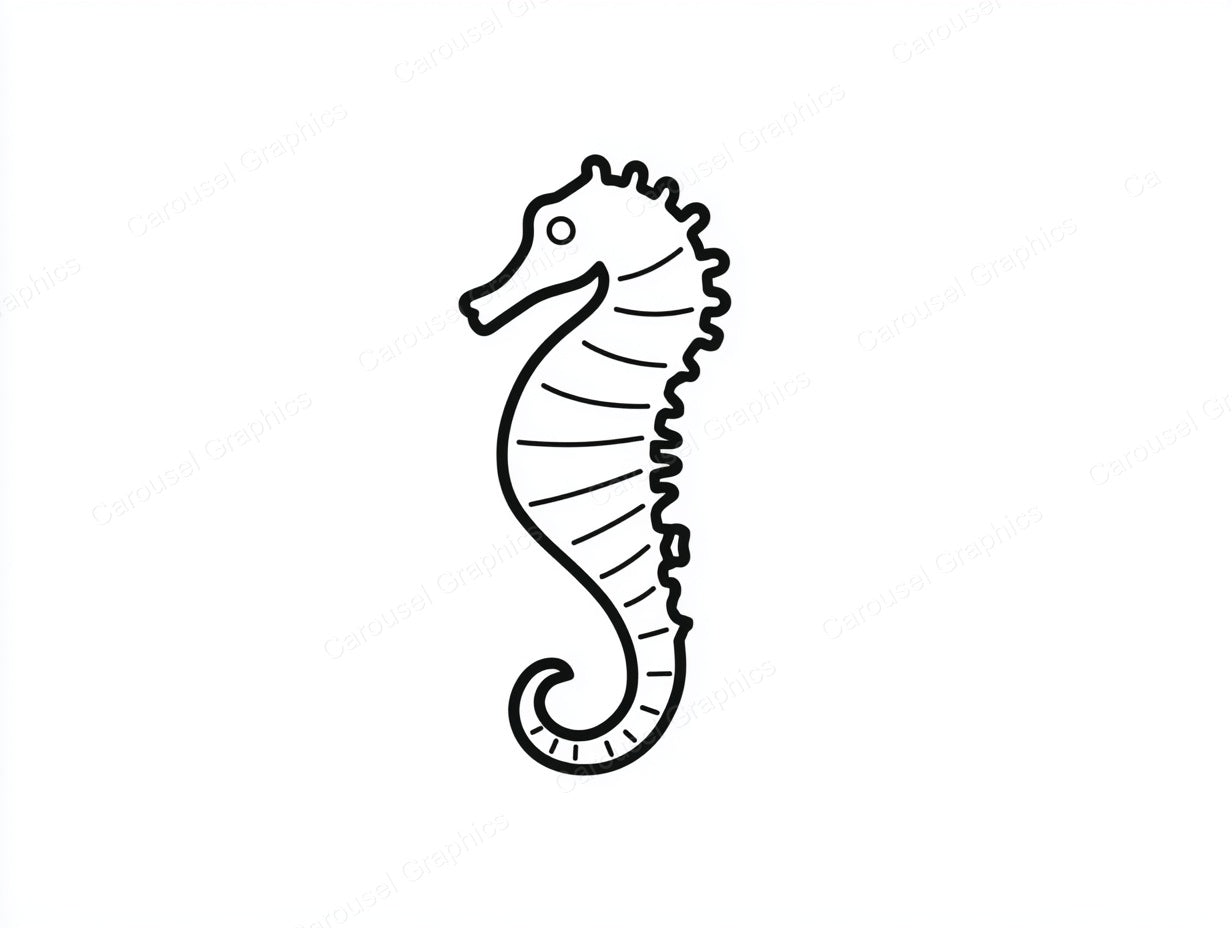 Seahorse Vector Graphic preview