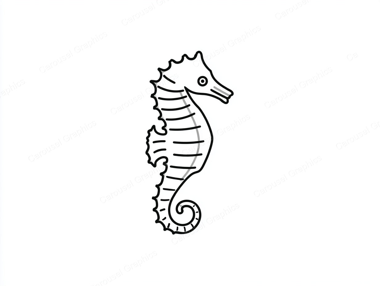 Seahorse Vector Graphic preview