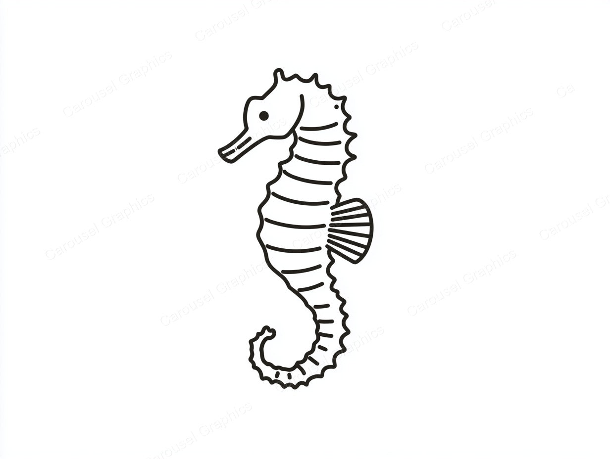 Seahorse Vector Graphic preview