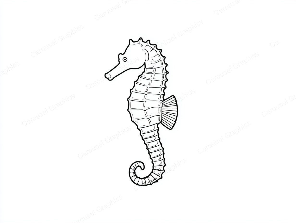 Seahorse Vector Graphic preview