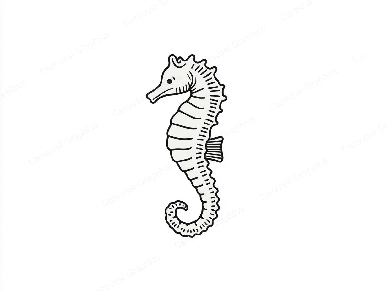 Seahorse Vector Graphic preview