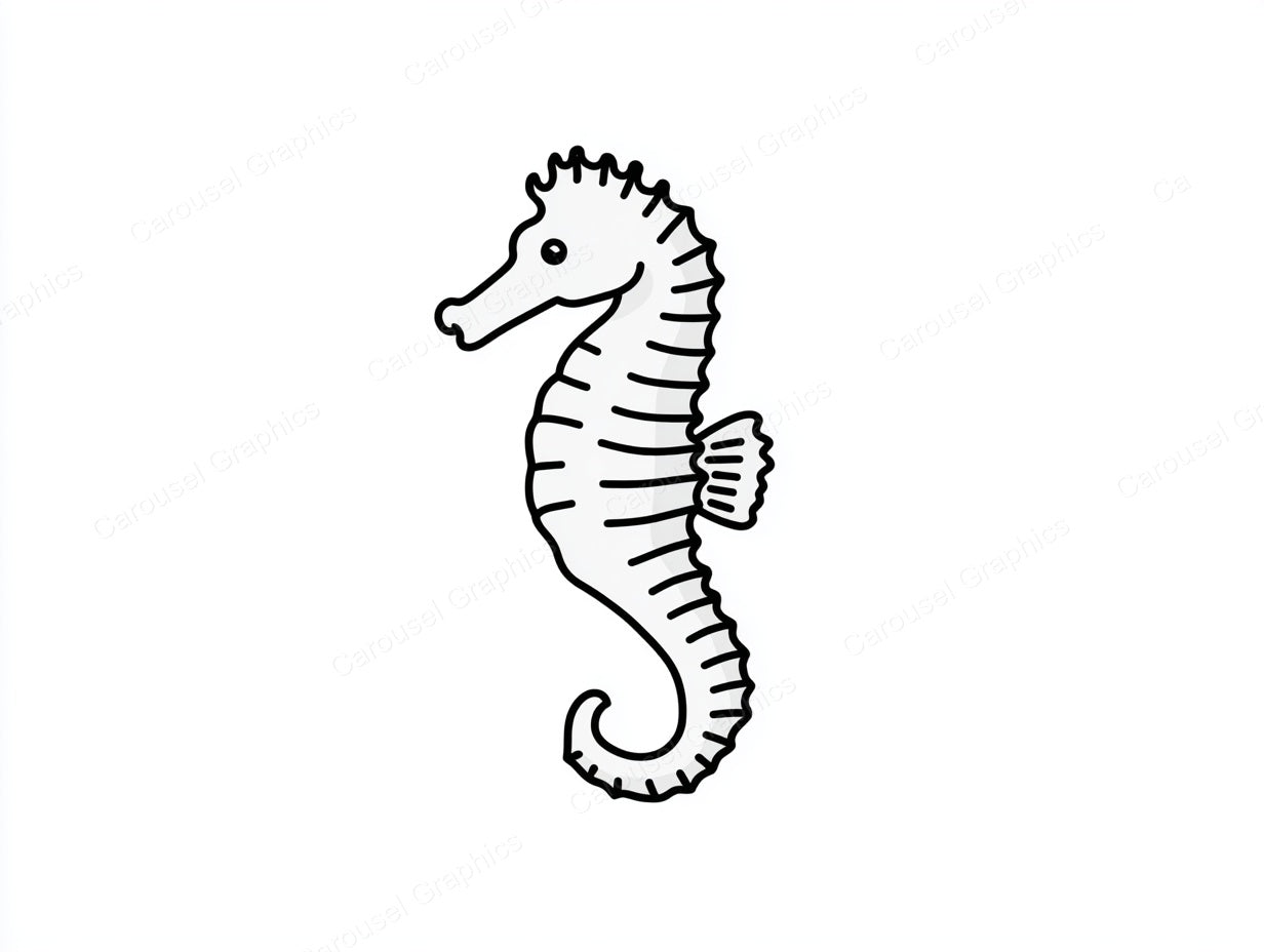 Seahorse Vector Graphic preview