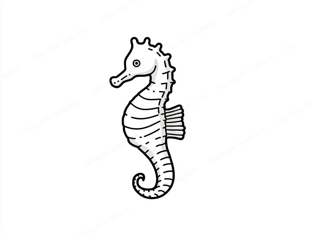 Seahorse Vector Graphic preview