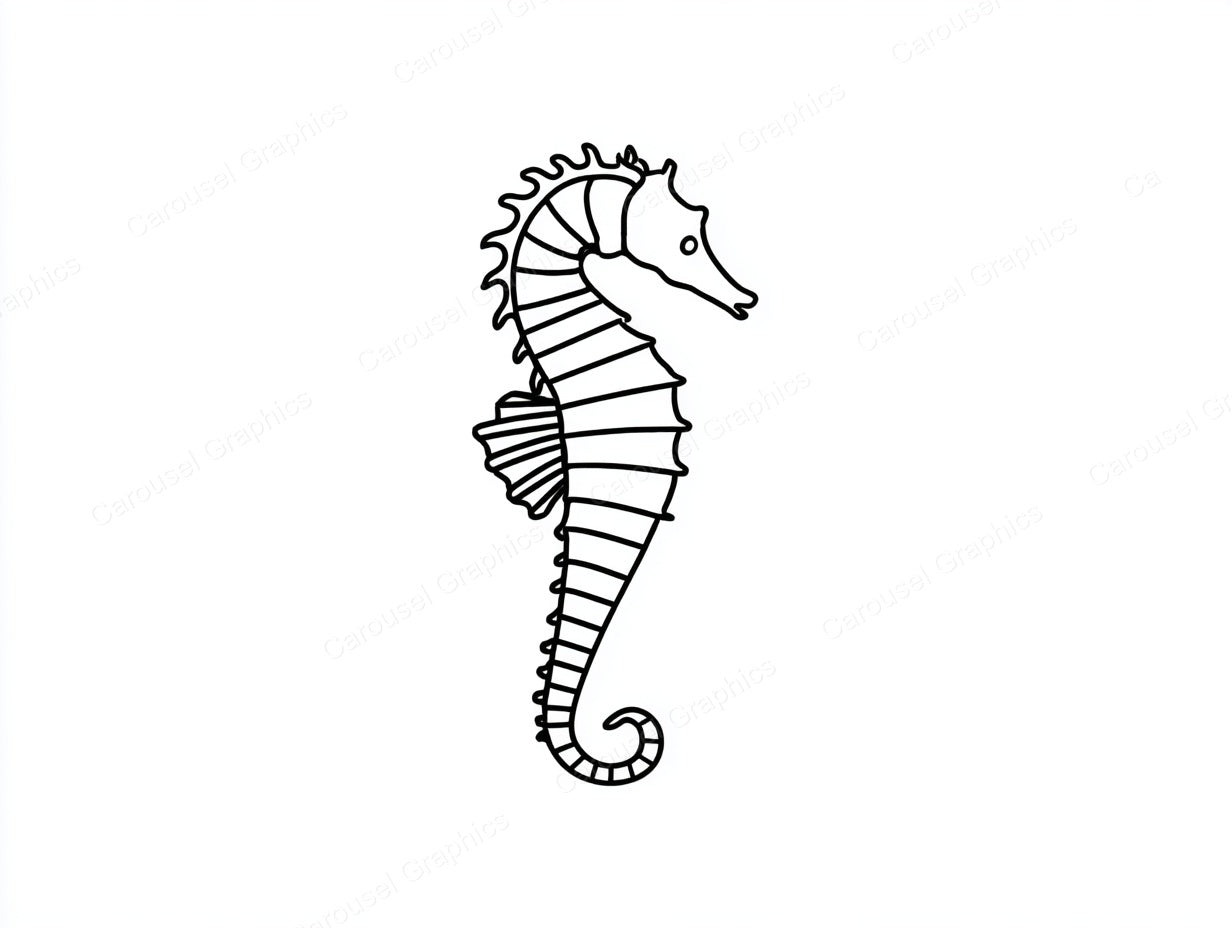 Seahorse Vector Graphic preview