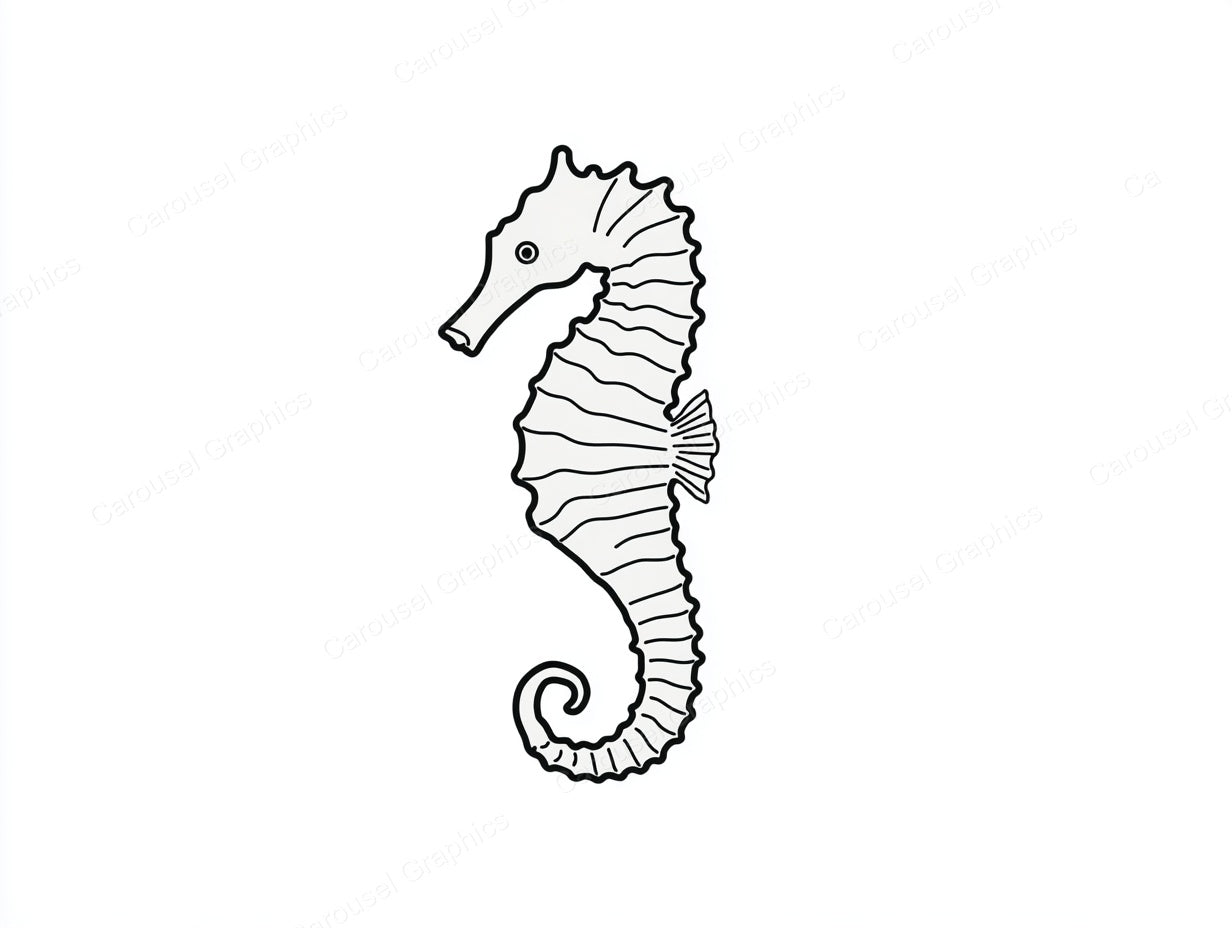 Seahorse Vector Graphic preview