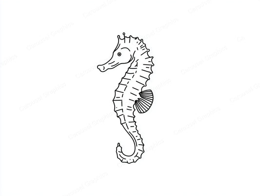 Seahorse Vector Graphic preview