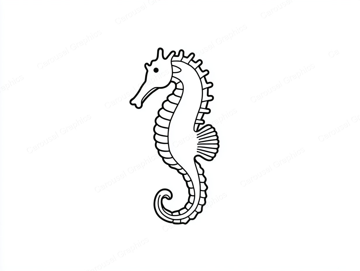 Seahorse Vector Graphic preview