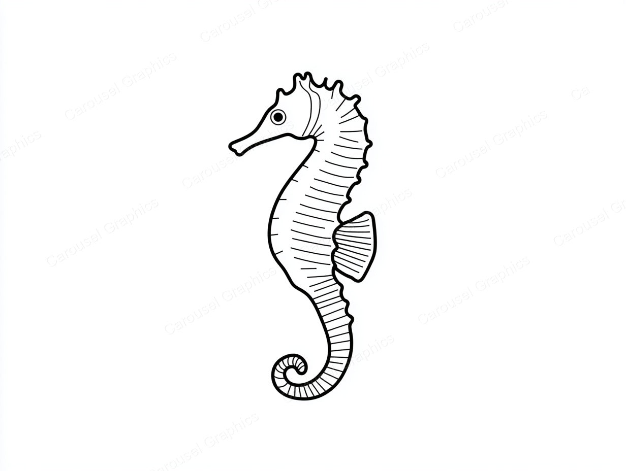 Seahorse Vector Graphic preview