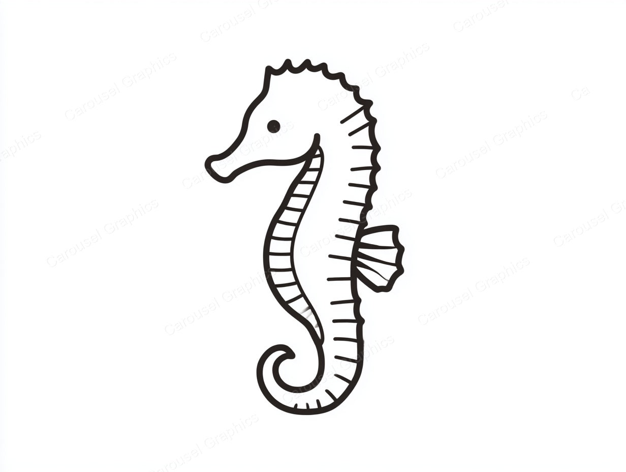 Seahorse Vector Graphic preview