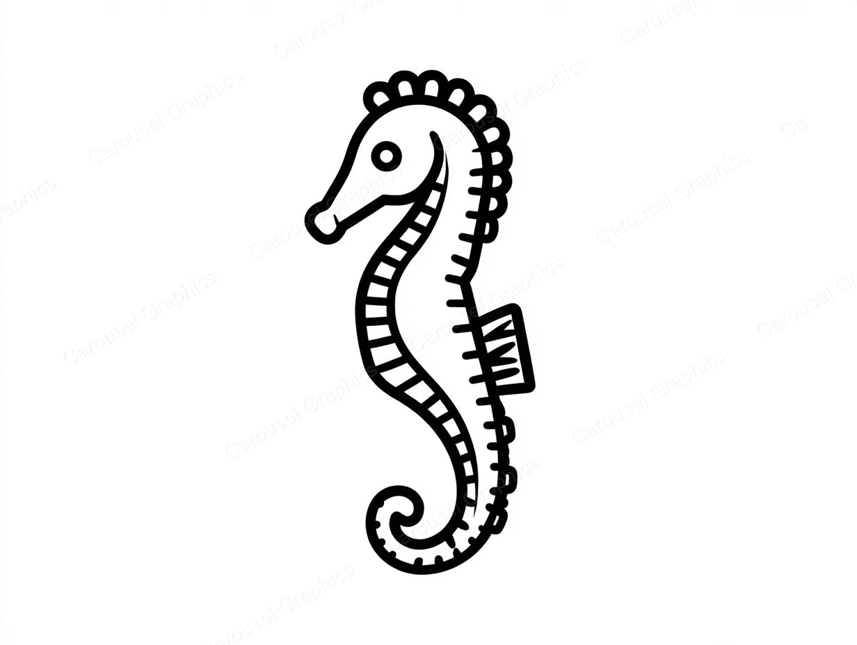 Seahorse Vector Graphic preview