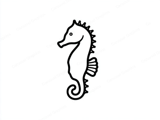 Seahorse Vector Graphic preview