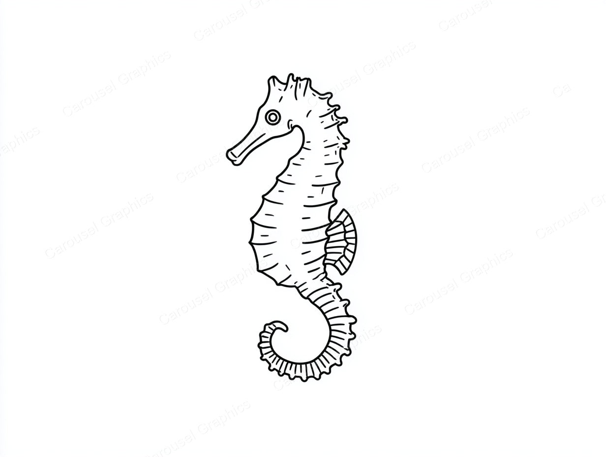 Seahorse Vector Graphic preview