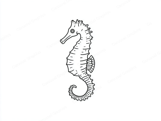 Seahorse Vector Graphic preview