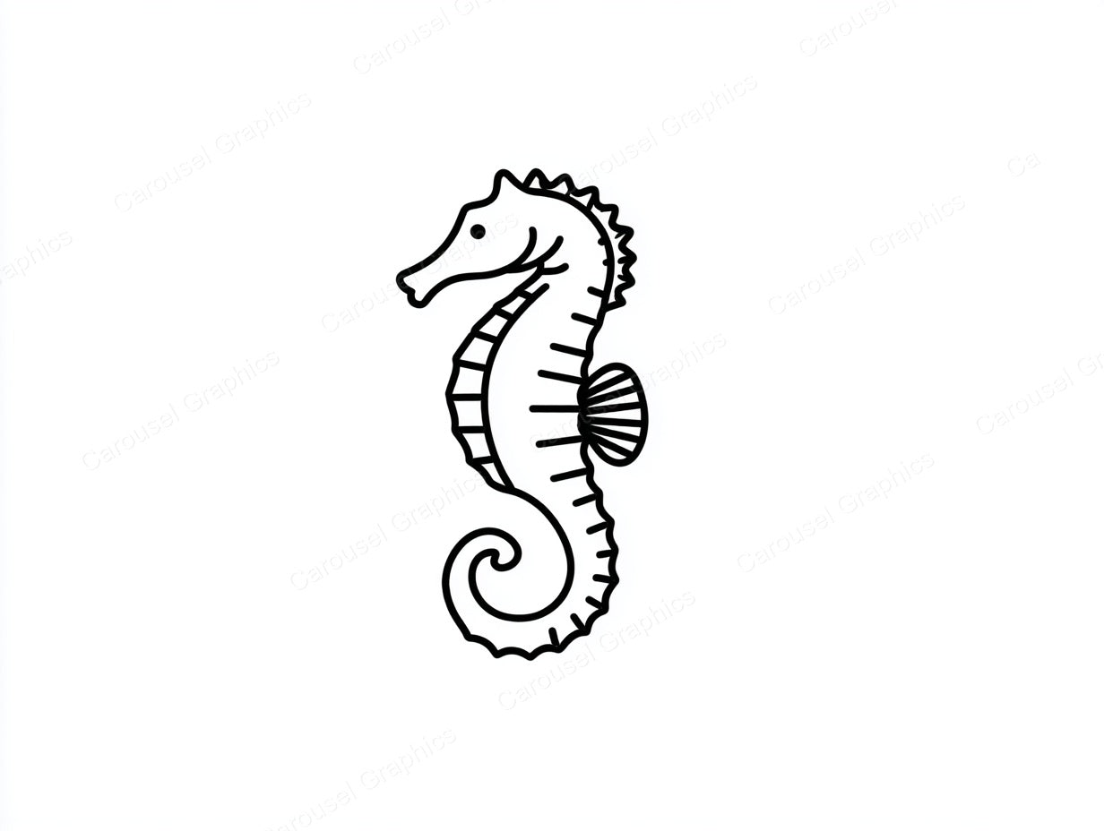 Seahorse Vector Graphic preview