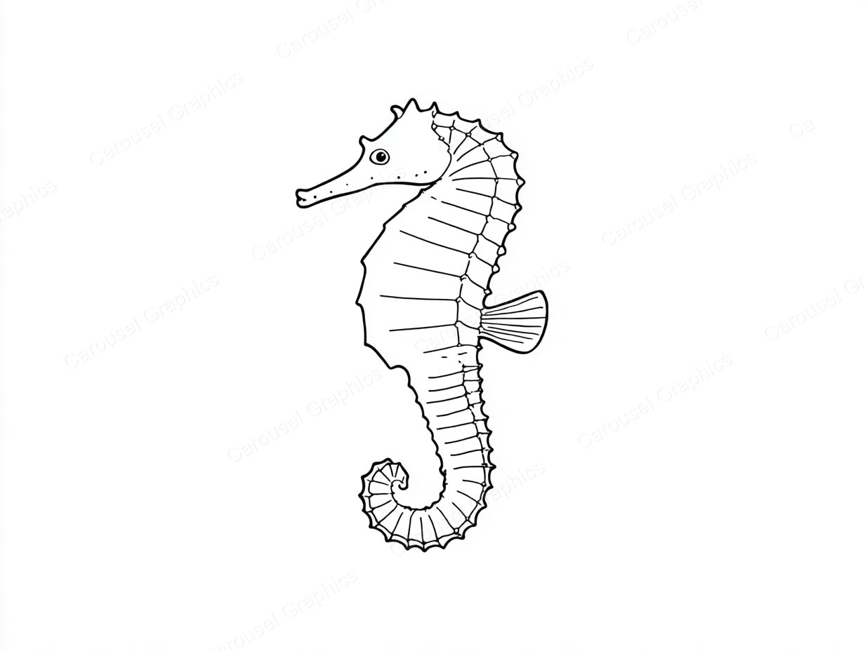 Seahorse Vector Graphic preview