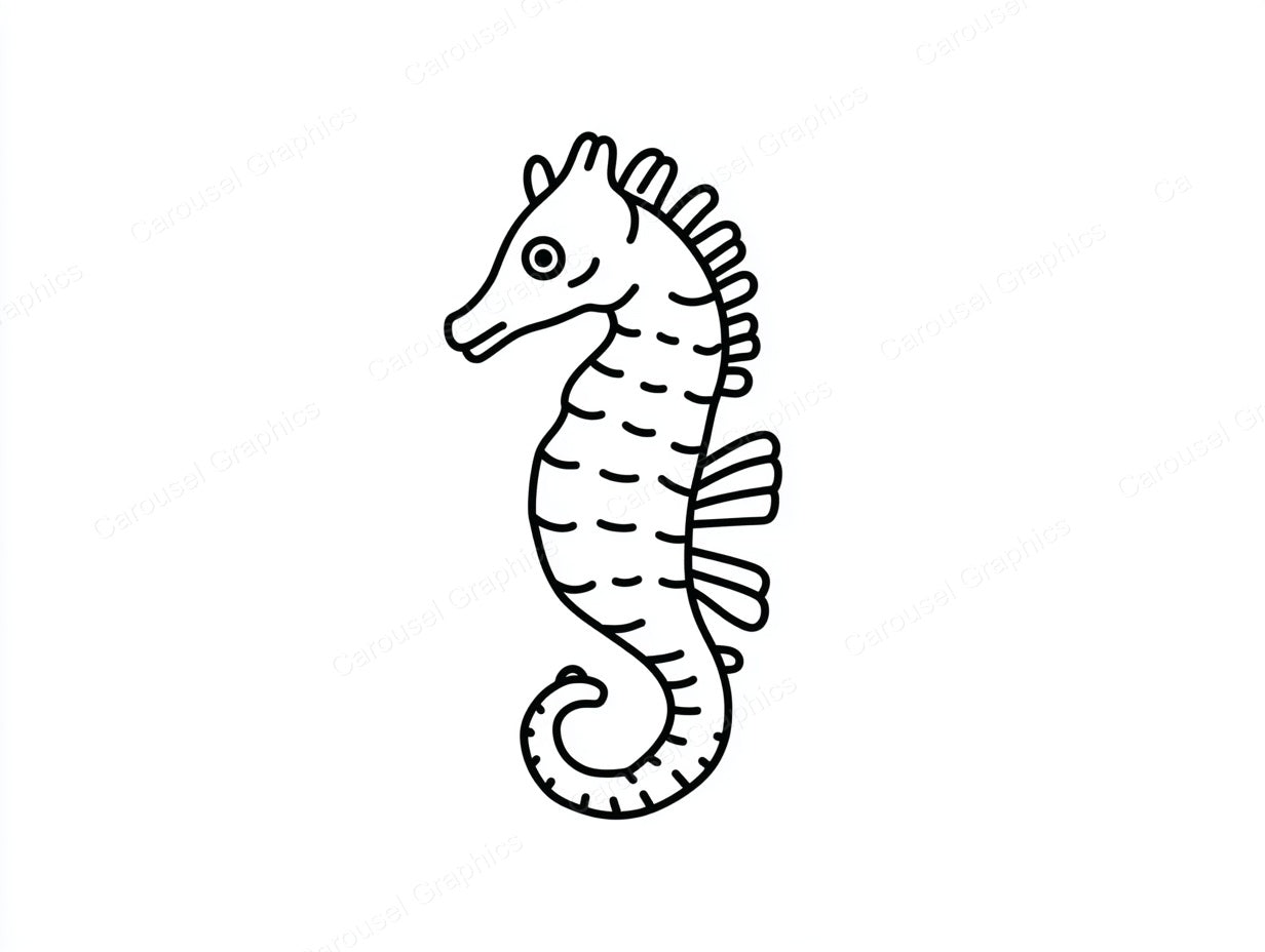 Seahorse Vector Graphic preview