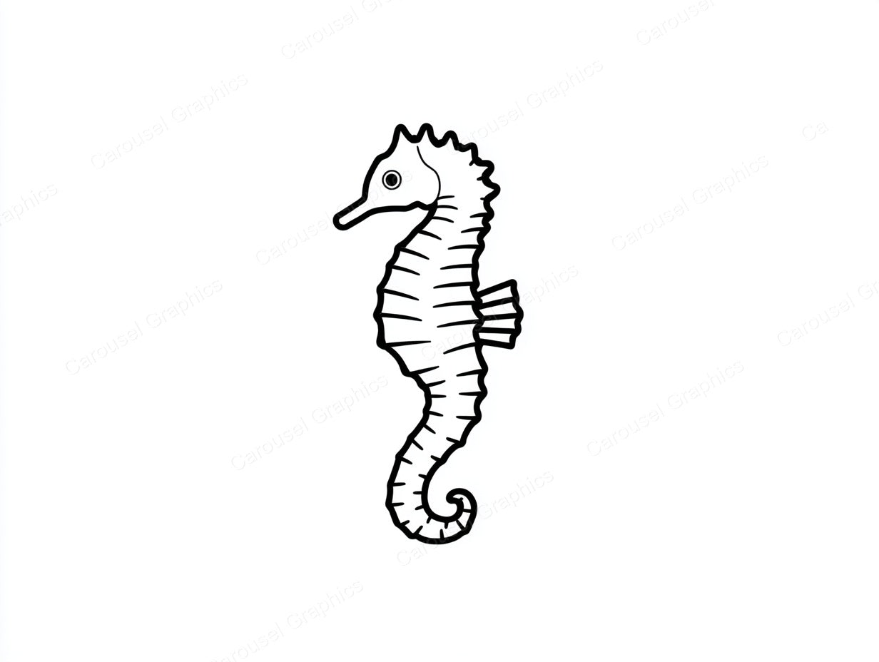 Seahorse Vector Graphic preview