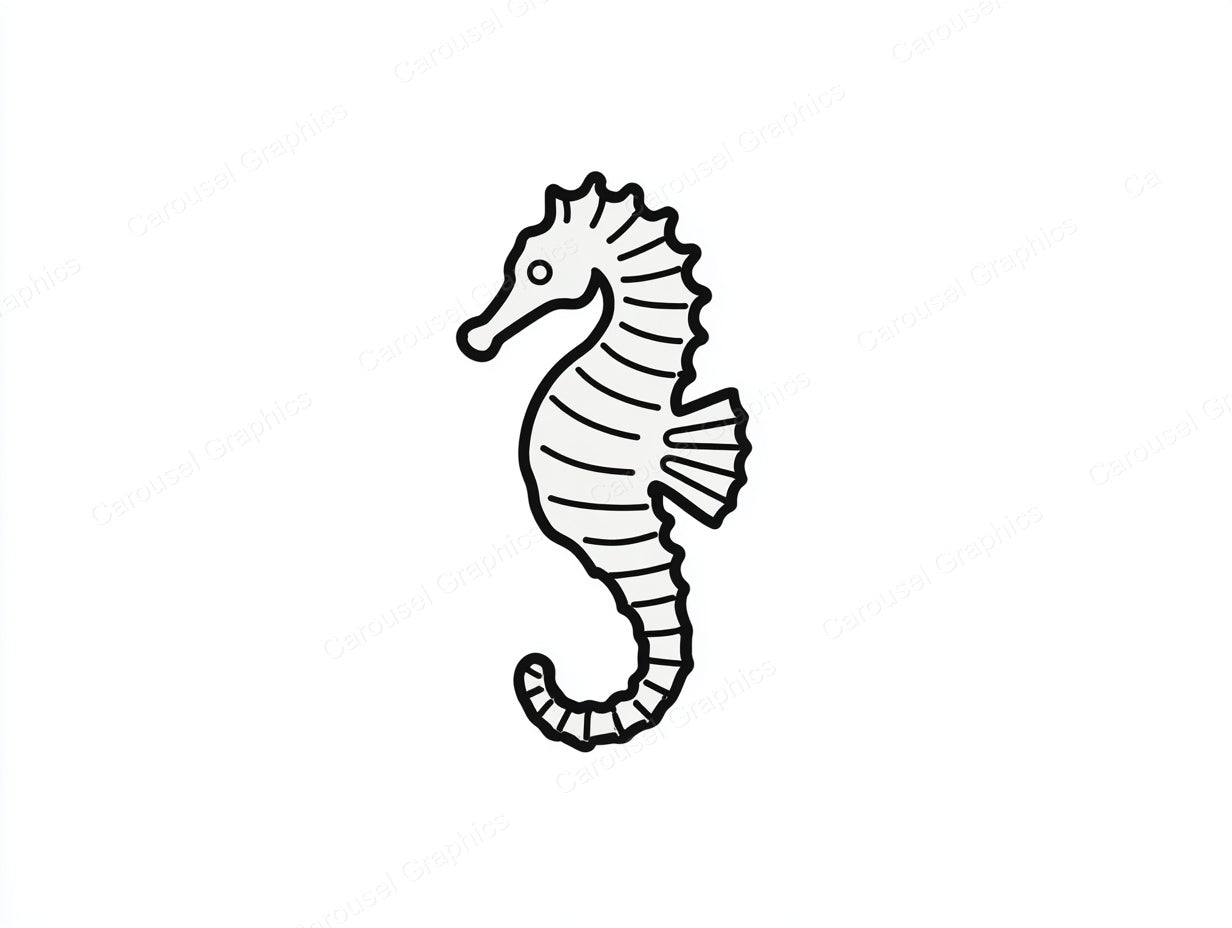 Seahorse Vector Graphic preview