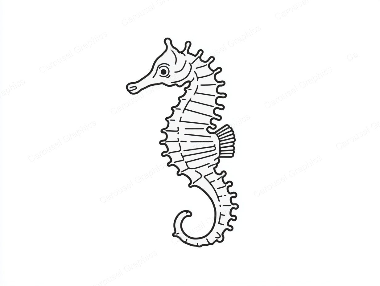 Seahorse Vector Graphic preview
