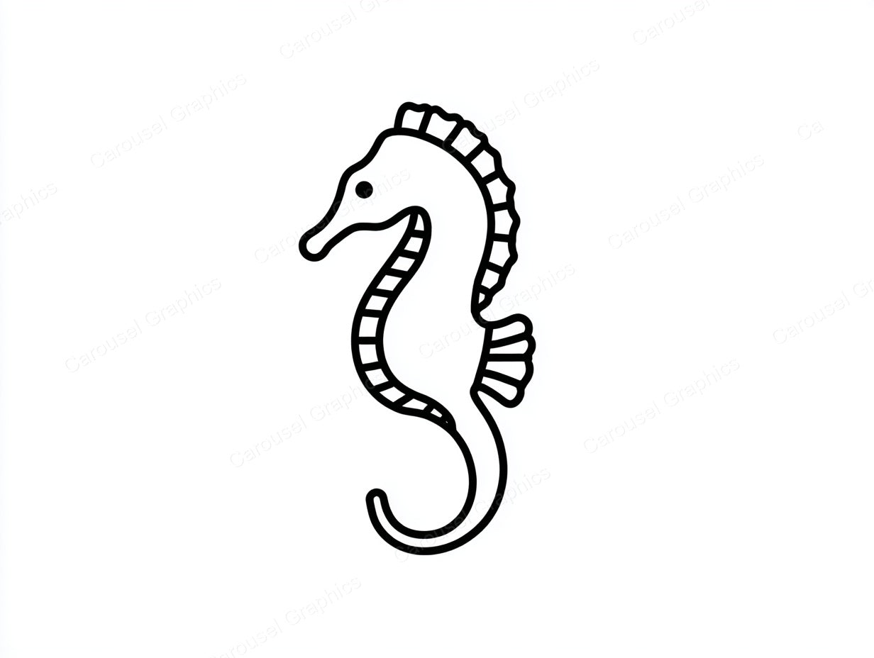 Seahorse Vector Graphic preview