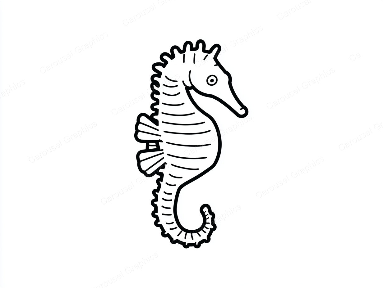 Seahorse Vector Graphic preview