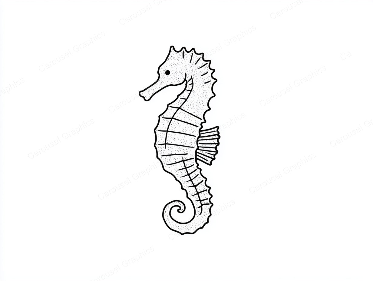 Seahorse Vector Graphic preview