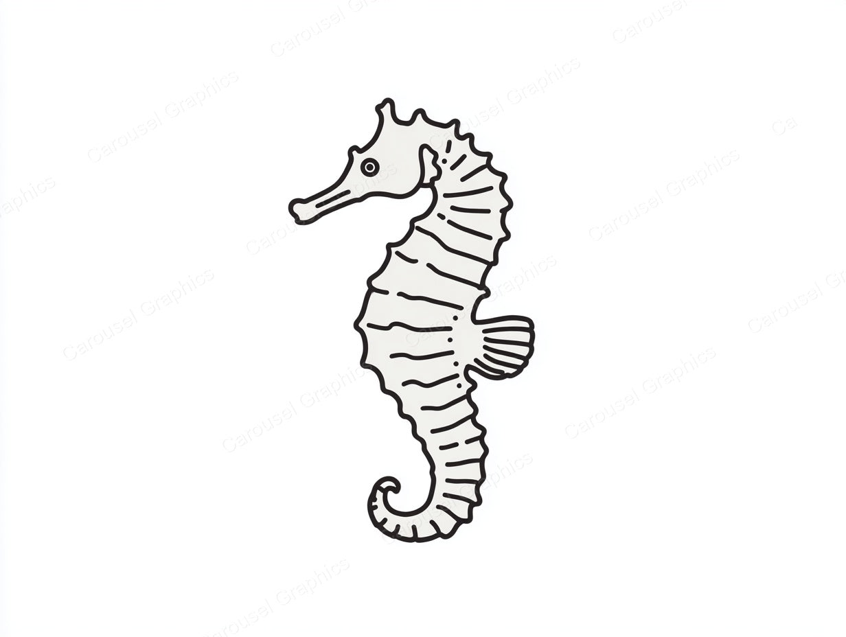 Seahorse Vector Graphic preview