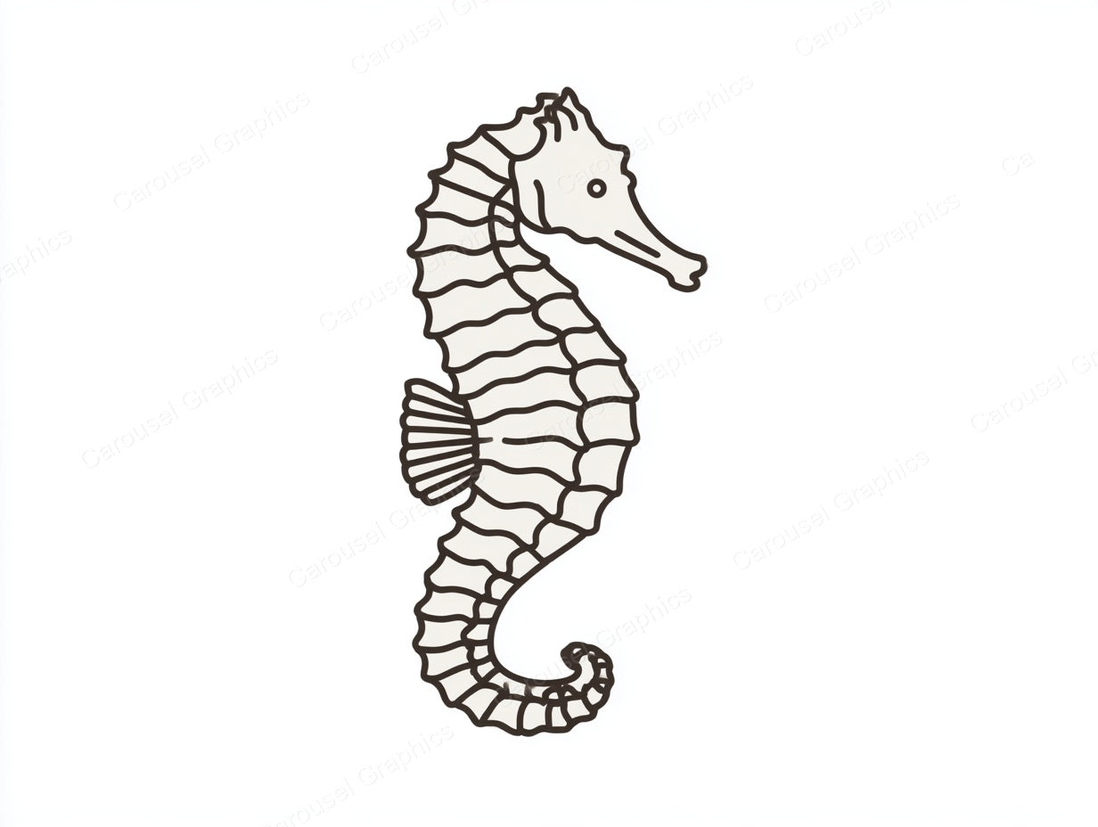 Seahorse Vector Graphic preview