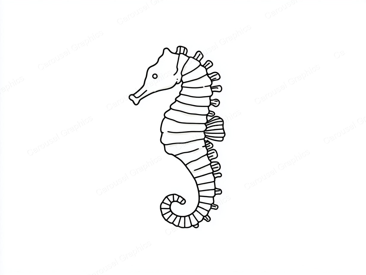 Seahorse Vector Graphic preview